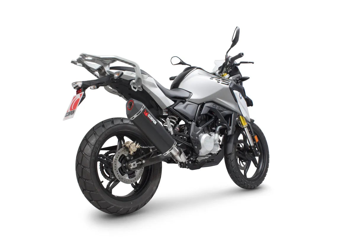 BMW G310 R / G310 GS (2016-2020) SCORPION Exhaust Serket Parallel Full System – Black Ceramic