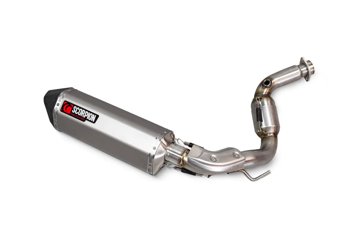 BMW G310 R / G310 GS (2016-2020) SCORPION Exhaust Serket Parallel Full System – Titanium