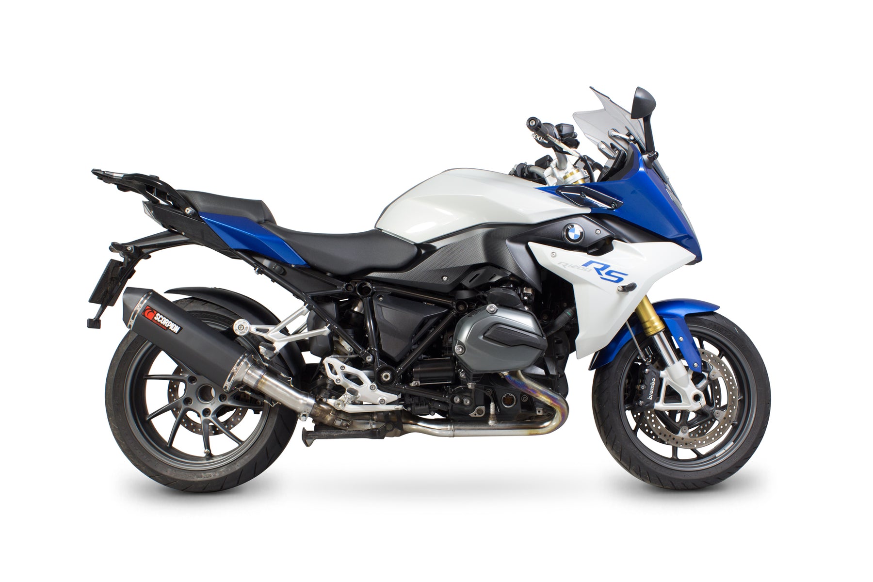 BMW R1200 R/RS (2015–2018) Scorpion Exhaust Serket Parallel Slip-on - Black Ceramic