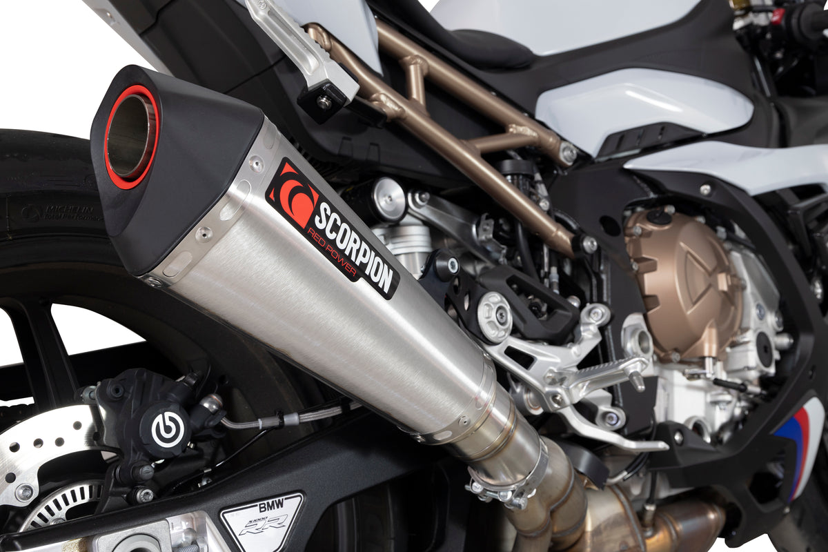 BMW S1000 RR (2019–2024) Scorpion Exhaust Serket Taper Slip-on - Stainless Steel