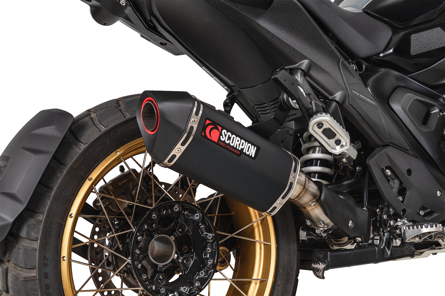 BMW R1300 GS Euro 5 (2023–2025) Scorpion Exhaust Serket Parallel Slip-on - Black Ceramic