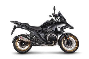 BMW R1300 GS Euro 5 (2023–2025) Scorpion Exhaust Serket Parallel Slip-on - Brushed Stainless