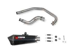 Benelli BN 125 (2021–2024) Scorpion Exhaust Serket Taper Full System – Carbon Fibre