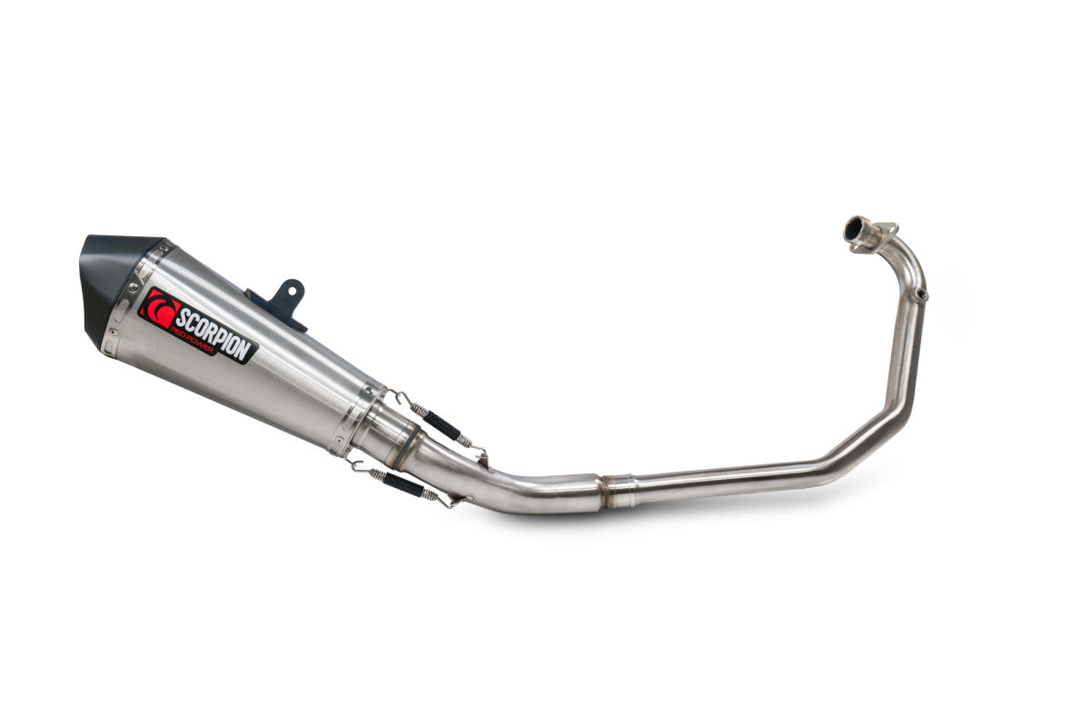 Benelli BN 125 (2021–2024) Scorpion Exhaust Serket Taper Full System – Brushed Stainless