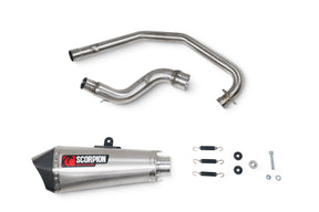 Benelli BN 125 (2021–2024) Scorpion Exhaust Serket Taper Full System – Brushed Stainless