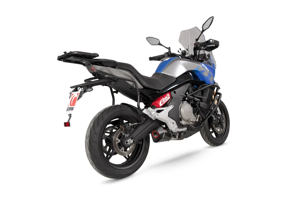 CFMOTO 650 MT (2022-2026) SCORPION Exhaust Serket Taper Slip-on – Carbon Fibre