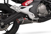 CFMOTO 650 MT (2022-2026) SCORPION Exhaust Serket Taper Slip-on – Carbon Fibre