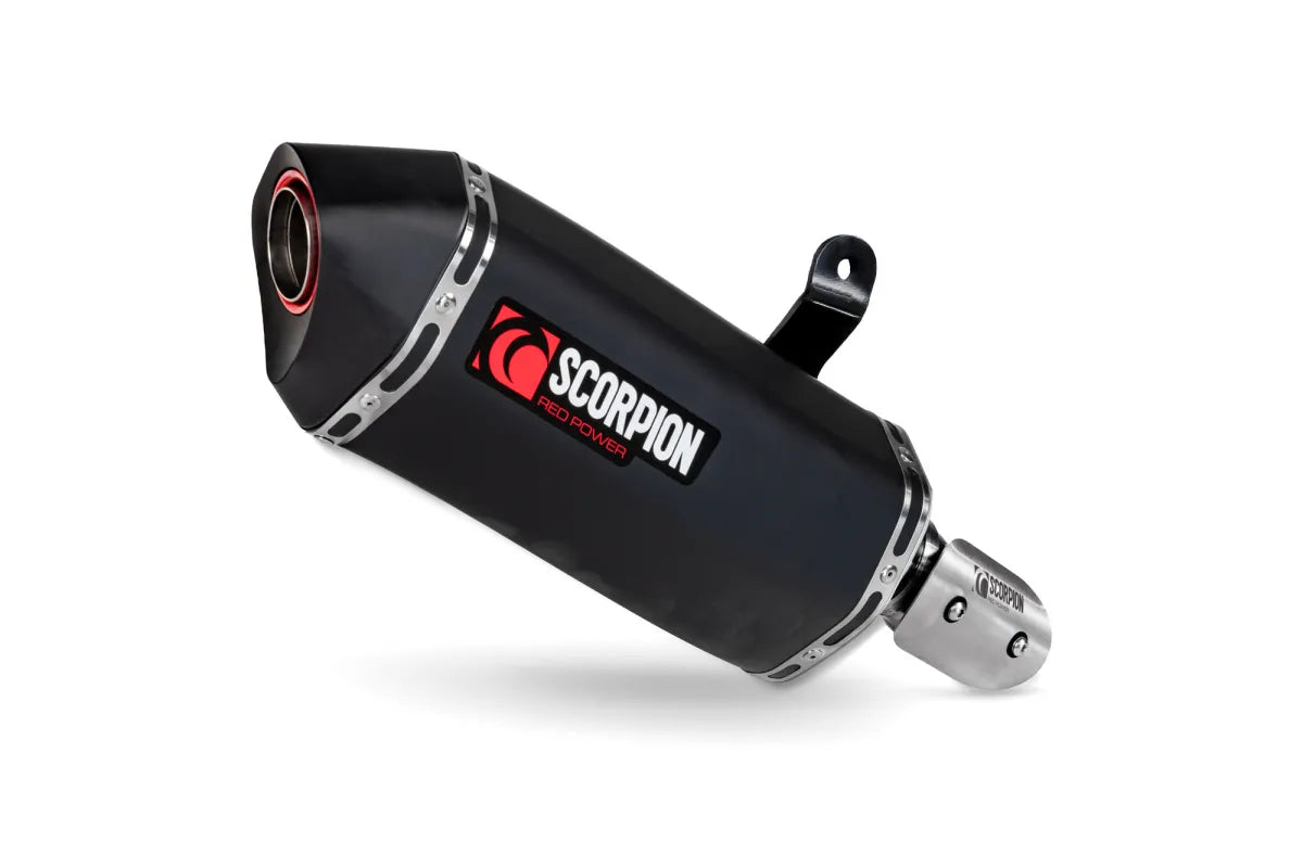 CFMOTO 450 MT (2024-2026) SCORPION Exhaust Serket Parallel Slip-on – Black Ceramic Coated