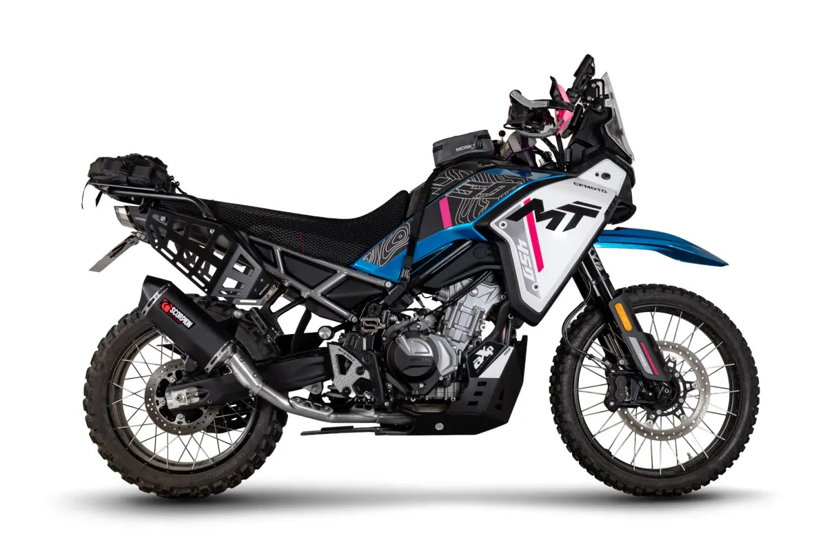 CFMOTO 450 MT (2024-2026) SCORPION Exhaust Serket Parallel Slip-on – Black Ceramic Coated