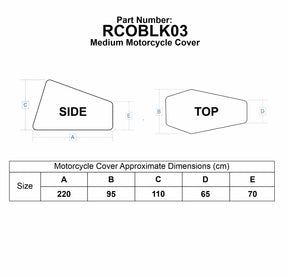 Bike It 'Nautica' Outdoor Motorcycle Rain Cover (8 Pack)