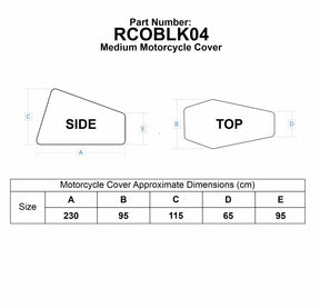 Bike It 'Nautica' Outdoor Motorcycle Rain Cover (8 Pack)