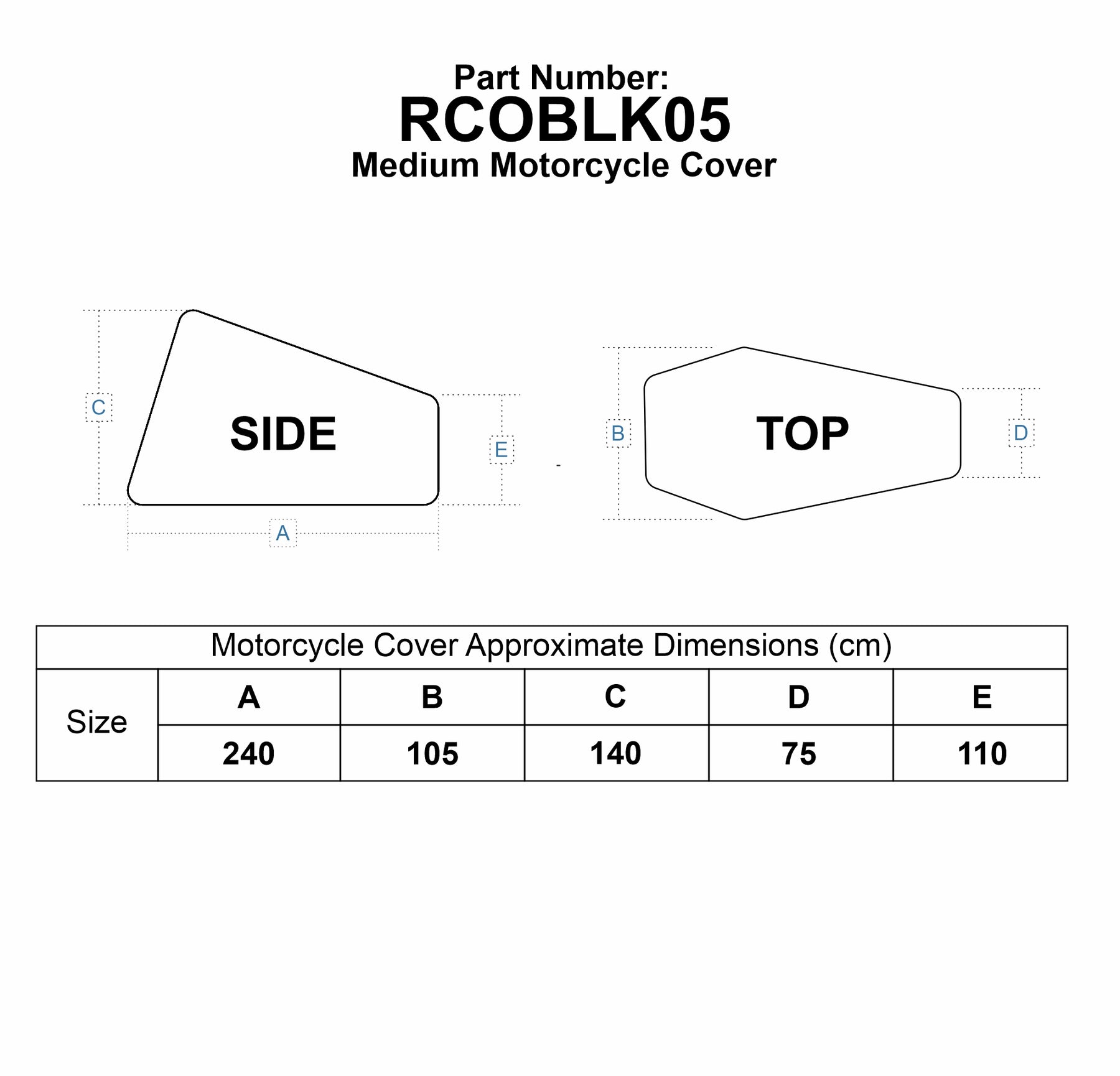 Bike It 'Nautica' Outdoor Motorcycle Rain Cover (8 Pack)