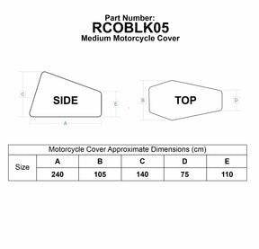 Bike It 'Nautica' Outdoor Motorcycle Rain Cover (8 Pack)