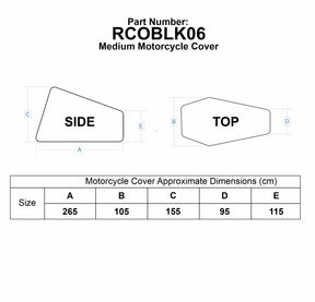 Bike It 'Nautica' Outdoor Motorcycle Rain Cover (8 Pack)