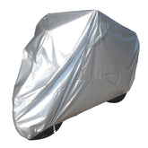Bike It Motorcycle Rain Cover - Silver - Medium Fits Up To 600cc - Beedspeed