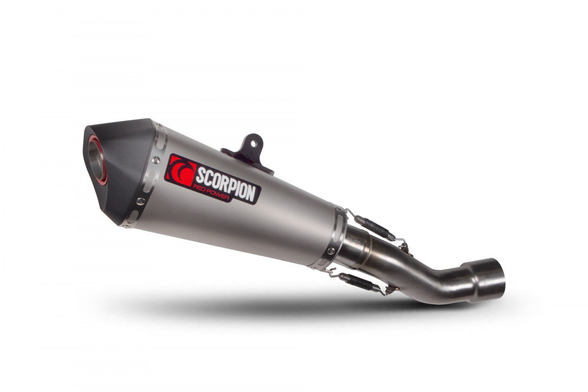 Ducati Monster 821 (2018–2020) Scorpion Exhaust Serket Slip-On – Titanium