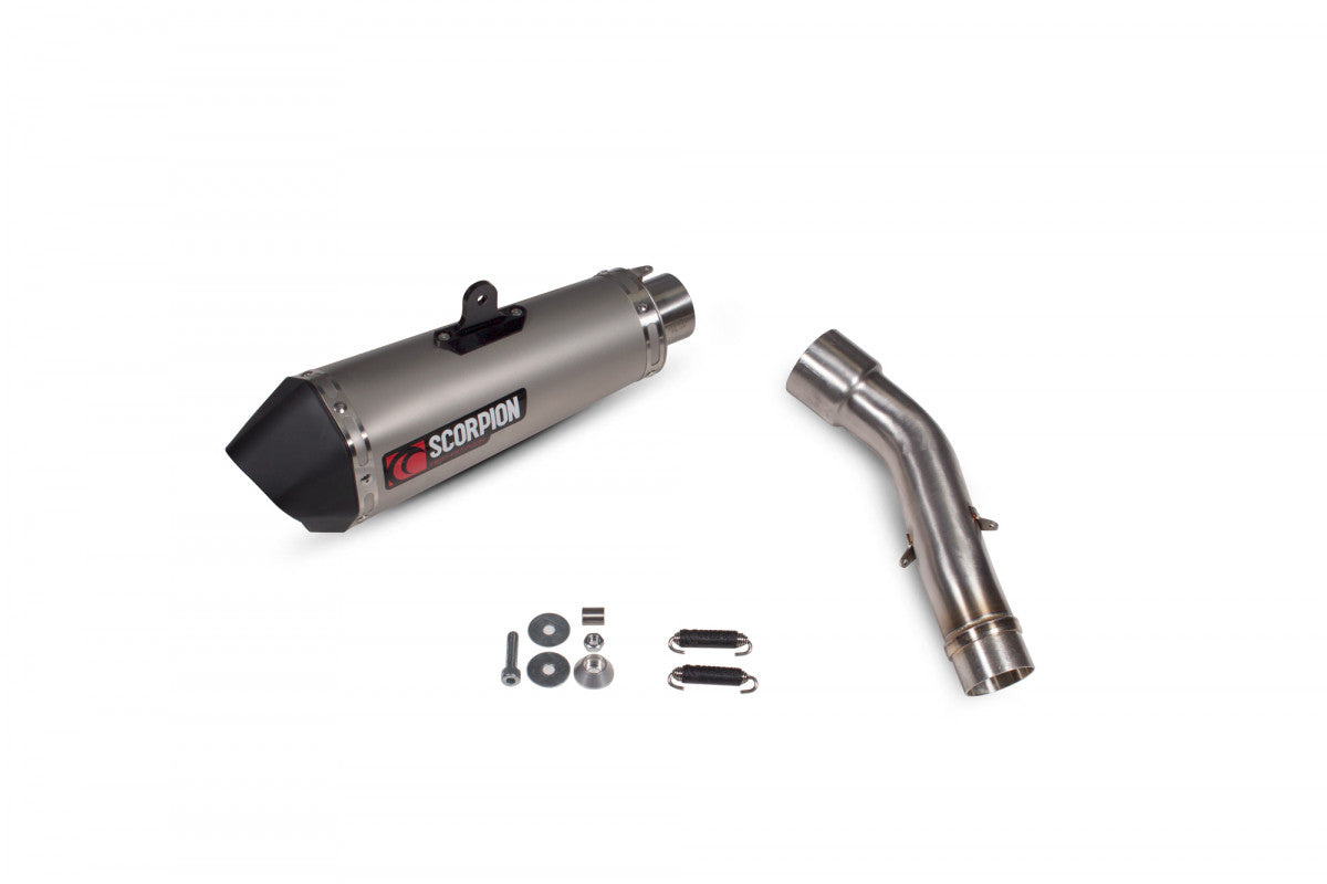 Ducati Monster 821 (2018–2020) Scorpion Exhaust Serket Slip-On – Titanium