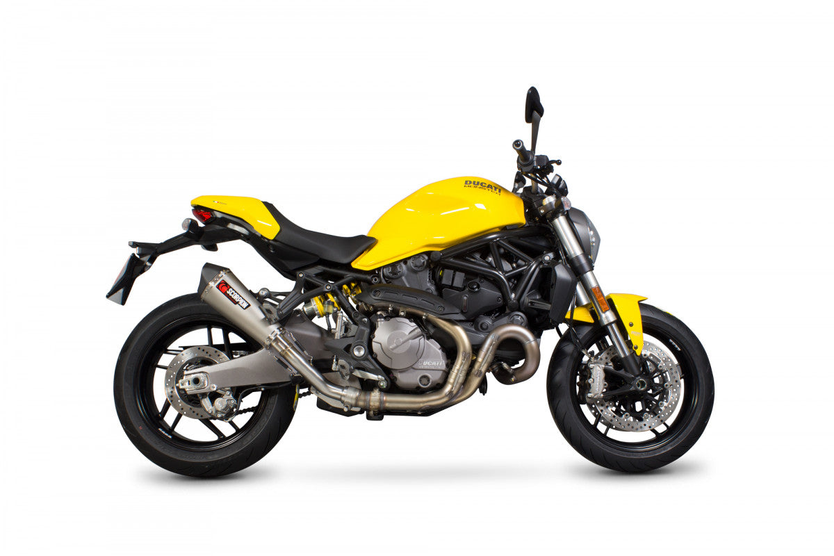 Ducati Monster 821 (2018–2020) Scorpion Exhaust Serket Slip-On – Titanium