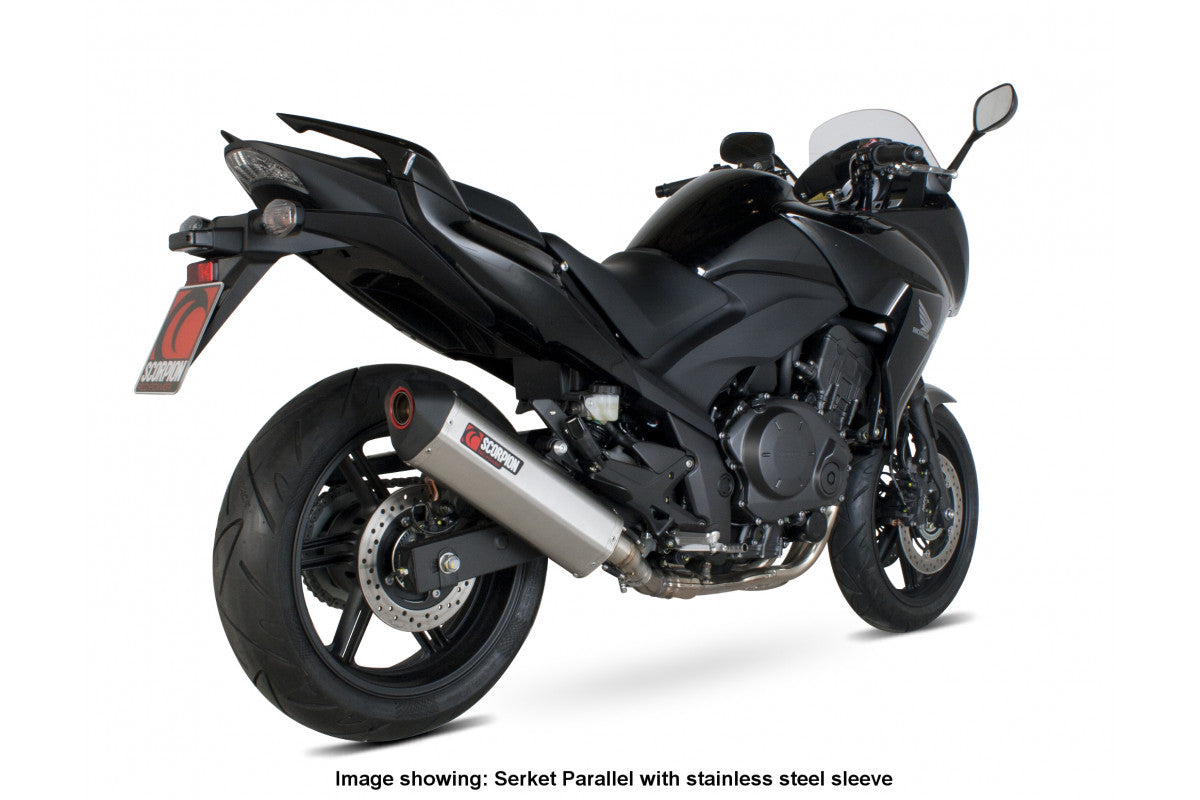 Honda CBF 1000 (2010–2016) Scorpion Exhaust Serket Parallel Slip-on - Carbon Fibre