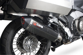 Honda VFR 1200X Crosstourer (2012–2020) Scorpion Exhaust Serket Parallel Slip-on - Carbon Fibre