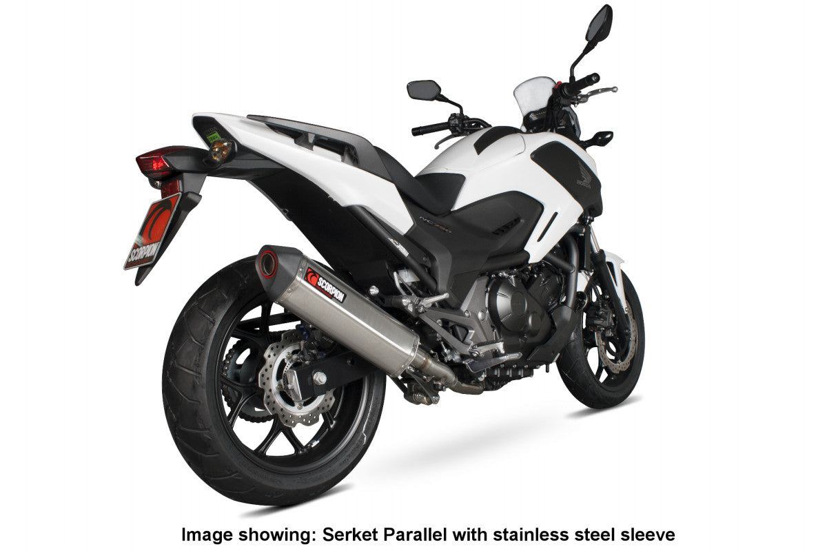 Honda NC 750 S/X (2014–2018) Scorpion Exhaust Serket Parallel Slip-on - Titanium