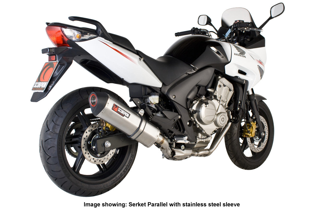 Honda CBF 600 (2008–2014) Scorpion Exhaust Serket Parallel Slip-on - Carbon Fibre