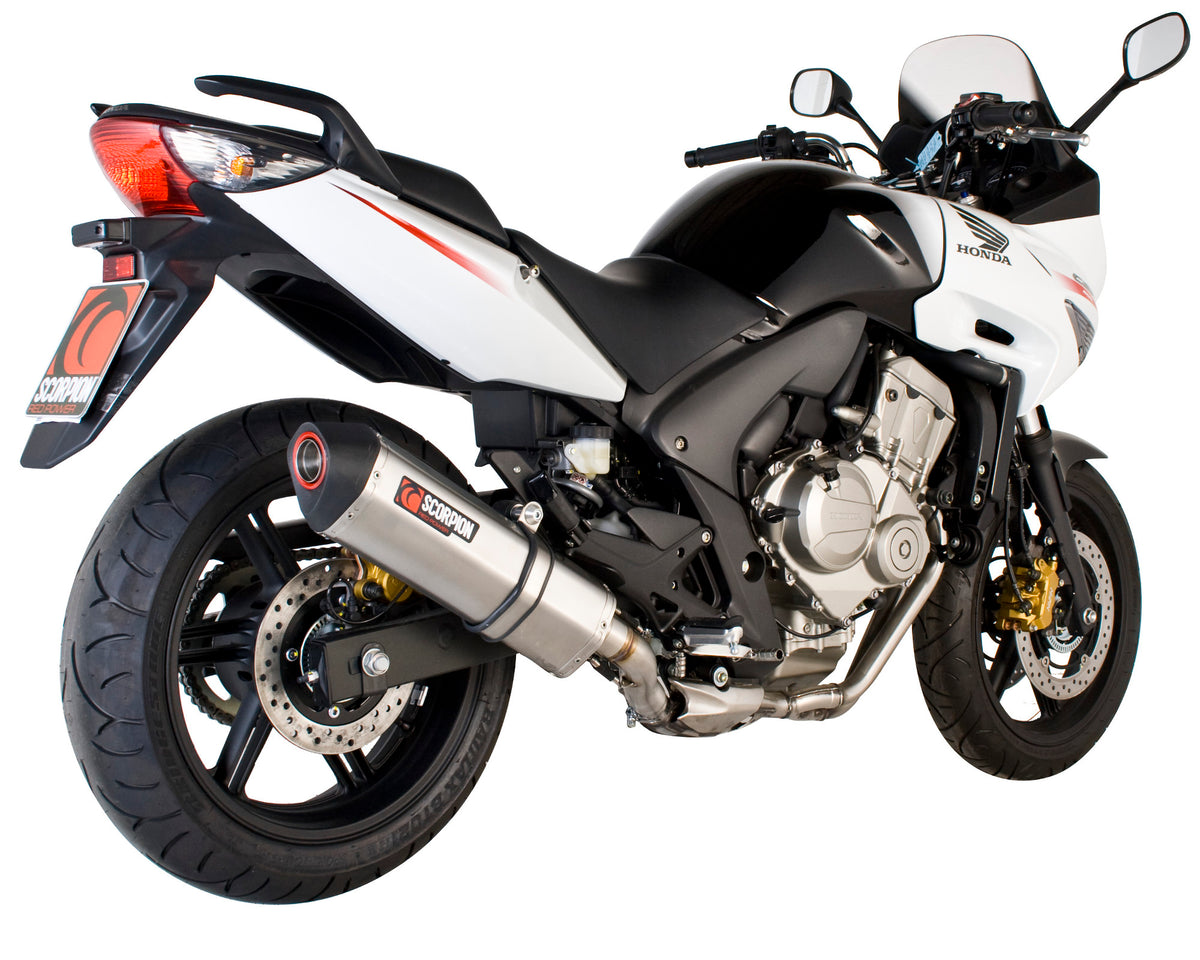 Honda CBF 600 (2008–2014) Scorpion Exhaust Serket Parallel Slip-on - Brushed Stainless