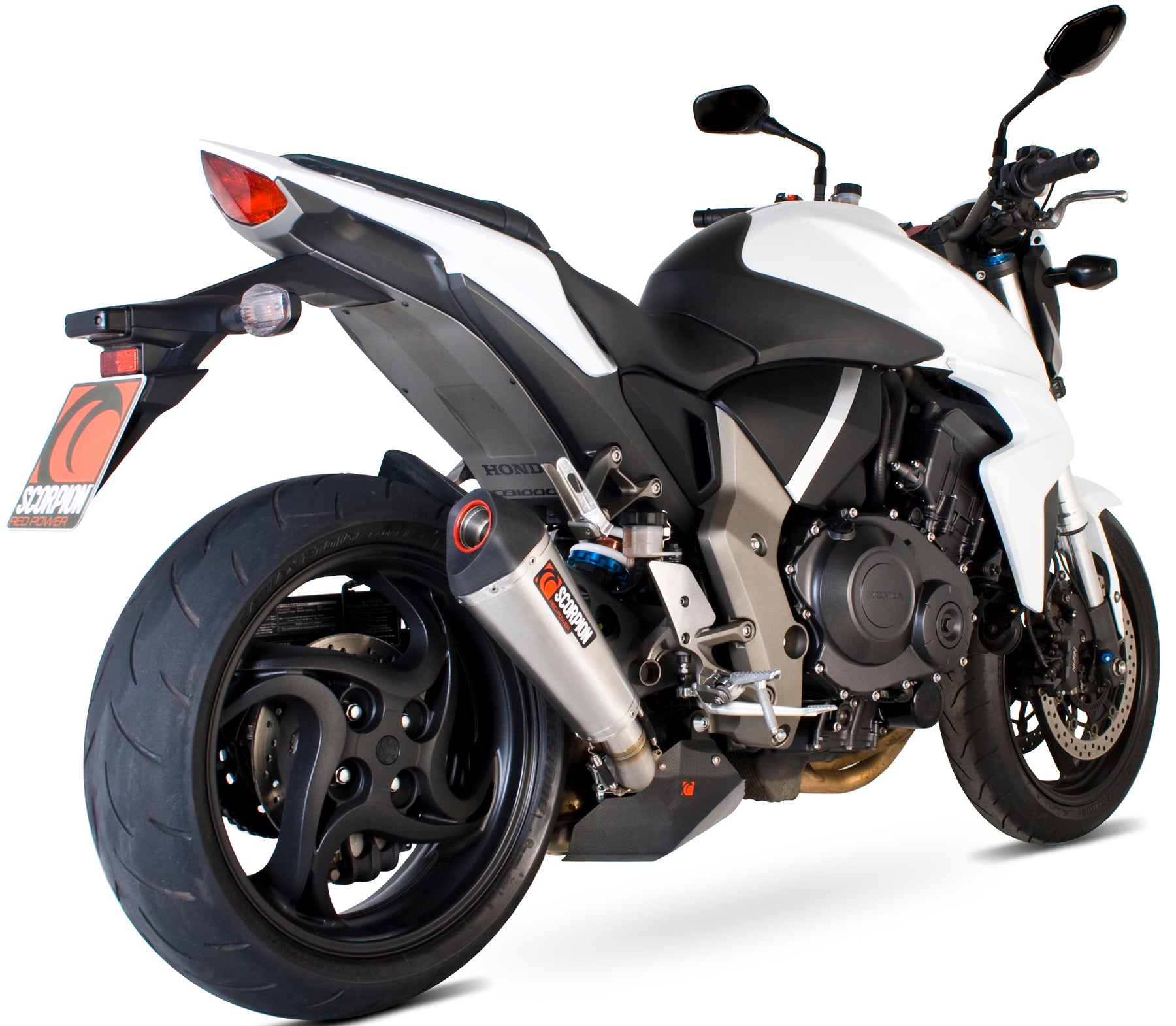 Honda CB 1000 R (2008–2017) Scorpion Exhaust Serket Taper Slip-on - Brushed Stainless