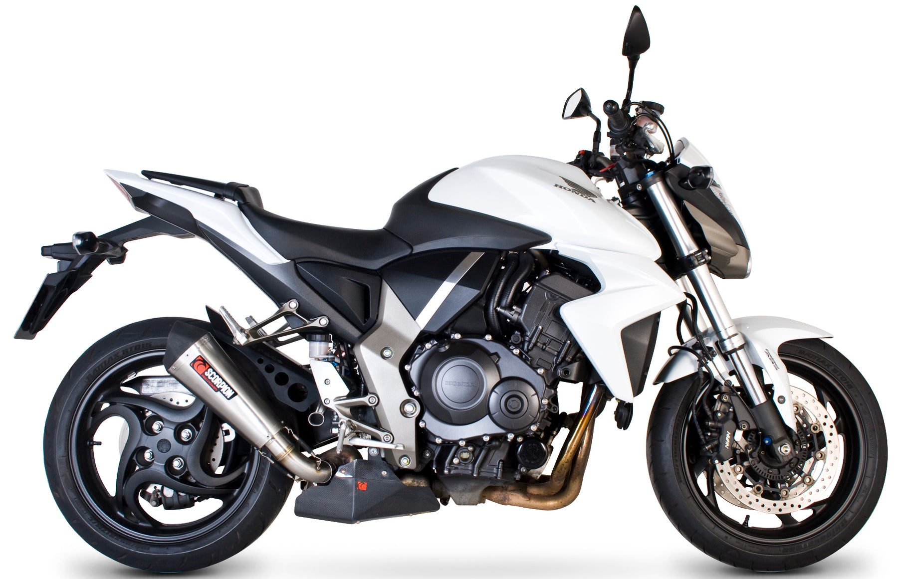 Honda CB 1000 R (2008–2017) Scorpion Exhaust Serket Taper Slip-on - Brushed Stainless