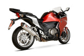 Honda VFR 1200 (No Panniers) (2010–2017) Scorpion Exhaust Serket Parallel Slip-on - Brushed Stainless