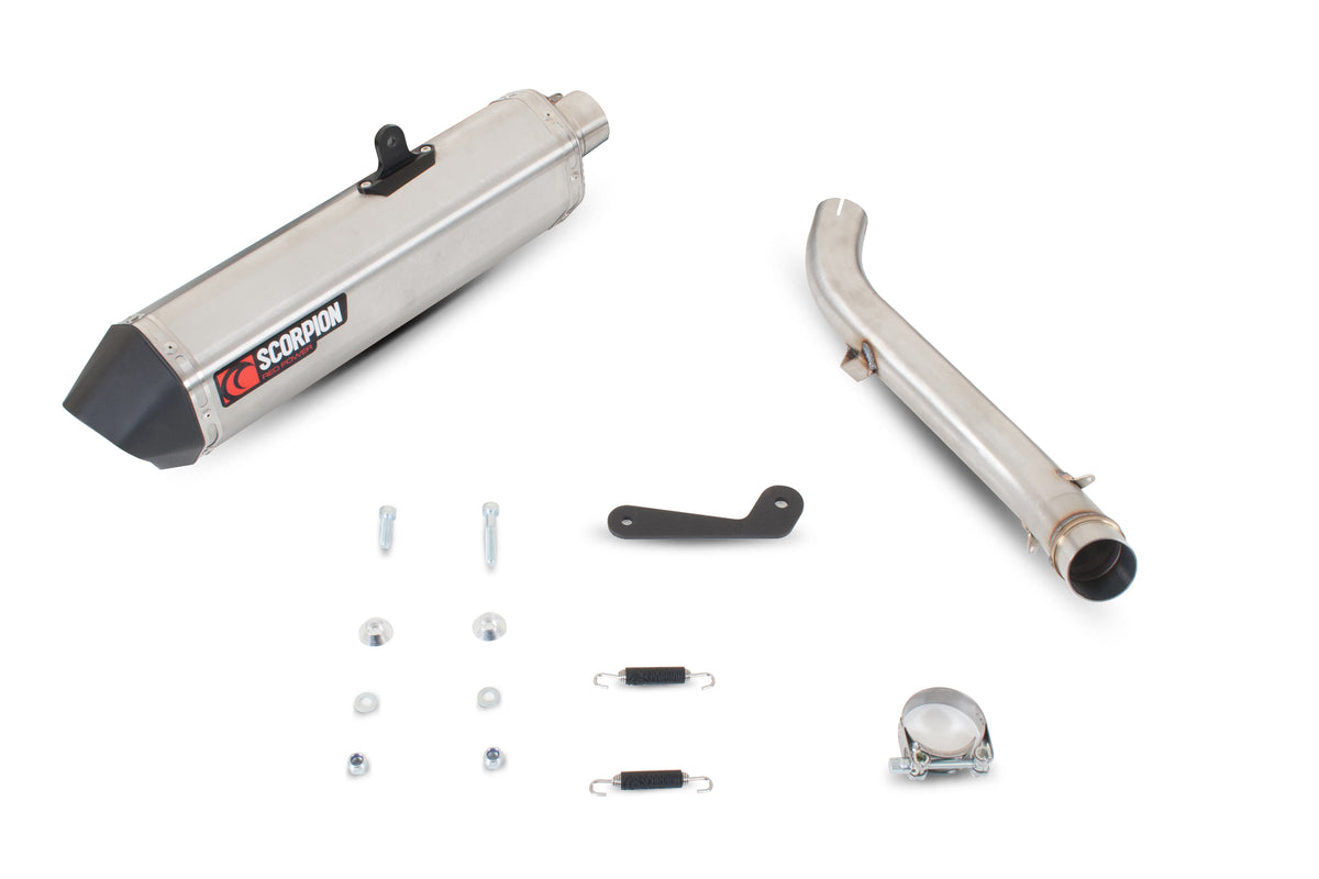 Honda VFR 1200 (No Panniers) (2010–2017) Scorpion Exhaust Serket Parallel Slip-on - Brushed Stainless