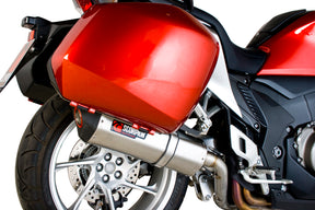 Honda VFR 1200 (With Panniers) (2010–2017) Scorpion Exhaust Serket Parallel Slip-on - Brushed Stainless