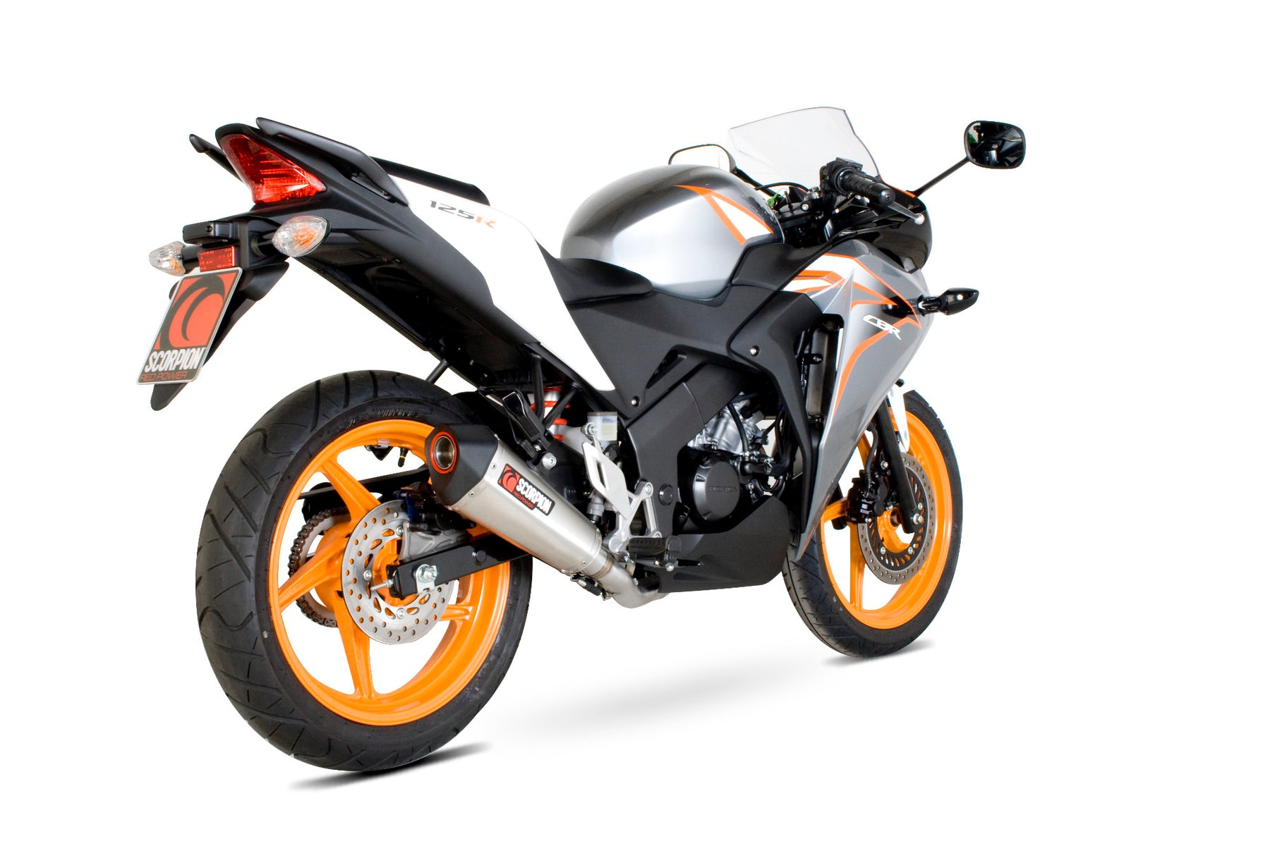Honda CBR 125 R (2011–2016) Scorpion Exhaust Serket Taper Full System - Brushed Stainless
