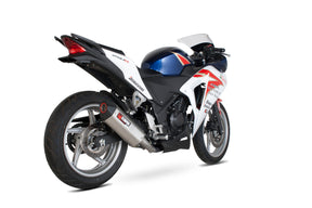 Honda CBR 250 R (2011–2016) Scorpion Exhaust Serket Parallel Slip-on - Brushed Stainless