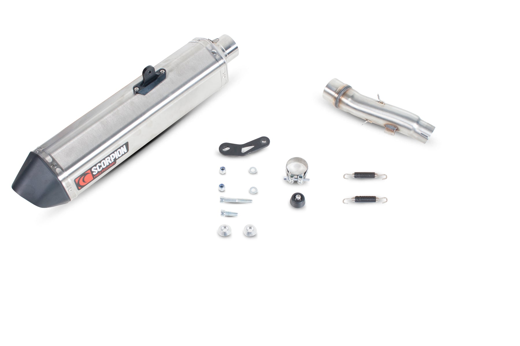 Honda NC 750 S/X (2014–2018) Scorpion Exhaust Serket Parallel Slip-on - Brushed Stainless