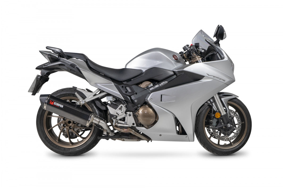 Honda VFR 800F (2014–2020) Scorpion Exhaust Serket Parallel Slip-on - Carbon Fibre