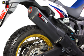 Honda CRF 1000 L Africa Twin (2015–2019) Scorpion Exhaust Serket Parallel Slip-on - Black Ceramic