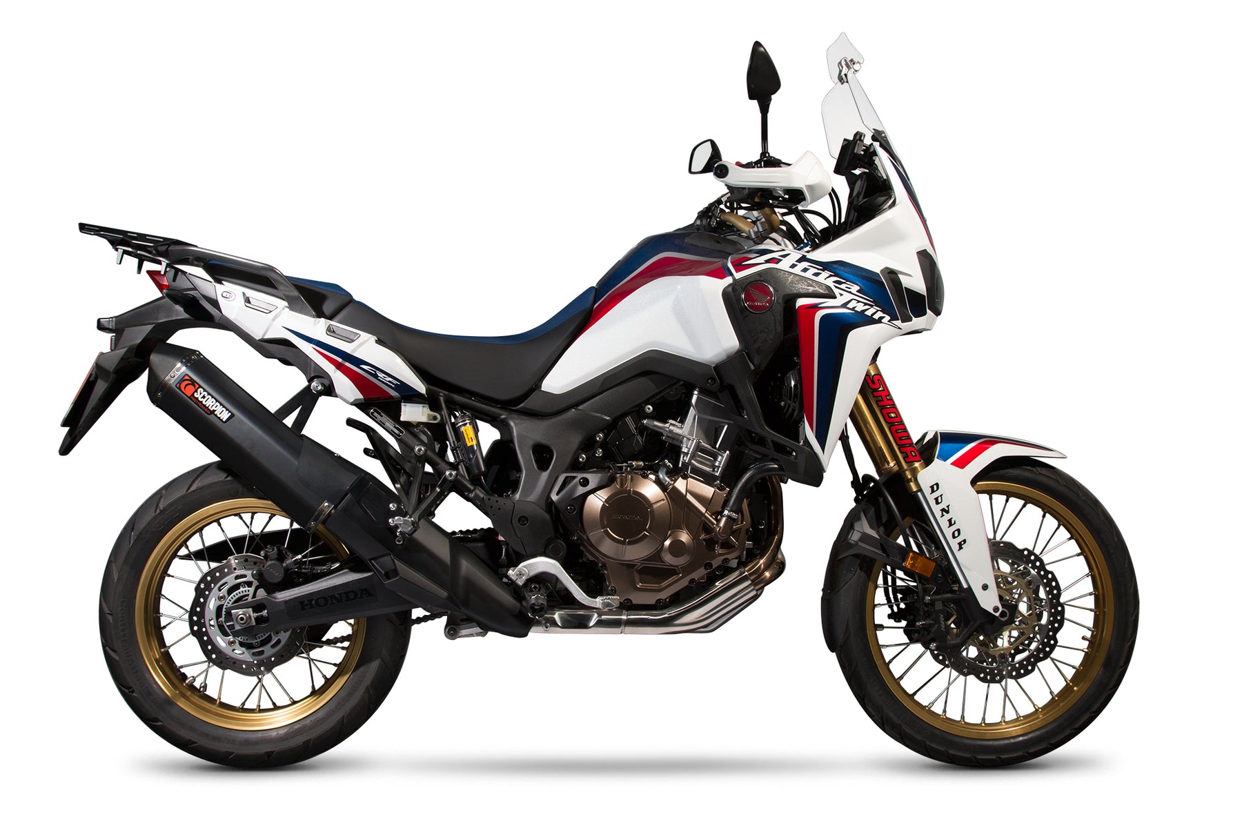 Honda CRF 1000 L Africa Twin (2015–2019) Scorpion Exhaust Serket Parallel Slip-on - Black Ceramic