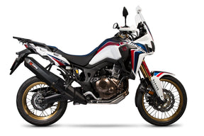 Honda CRF 1000 L Africa Twin (2015–2019) Scorpion Exhaust Serket Parallel Slip-on - Black Ceramic