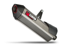 Honda CRF 1000 L Africa Twin (2015–2019) Scorpion Exhaust Serket Parallel Slip-on - Brushed Stainless