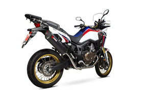 Honda CRF 1000 L Africa Twin (2015–2017) Scorpion Exhaust Serket Parallel Full System - Black Ceramic