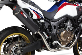 Honda CRF 1000 L Africa Twin (2015–2017) Scorpion Exhaust Serket Parallel Full System - Black Ceramic