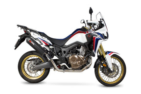 Honda CRF 1000 L Africa Twin (2015–2017) Scorpion Exhaust Serket Parallel Full System - Black Ceramic