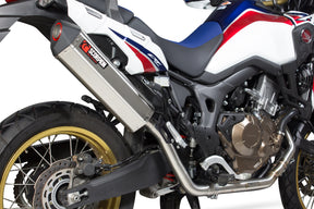 Honda CRF 1000 L Africa Twin (2015–2017) Scorpion Exhaust Serket Parallel Full System - Brushed Stainless