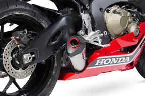 Honda CBR 1000 RR inc SP (2017–2019) Scorpion Exhaust Serket Taper Slip-on - Brushed Stainless