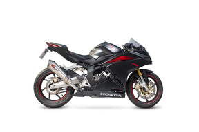 Honda CBR 250 RR (2017–2019) Scorpion Exhaust Serket Taper Slip-on - Brushed Stainless