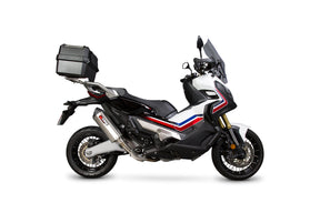 Honda X-ADV 750 (2017–2025) Scorpion Exhaust Serket Parallel Slip-on - Brushed Stainless