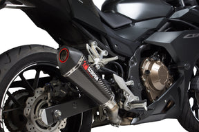 Honda CBR 500 R (2016–2018) Scorpion Exhaust Serket Taper Slip-on - Carbon Fibre