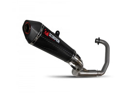 Honda CB 125 F (2017–2020) Scorpion Exhaust Serket Taper Full System - Carbon Fibre