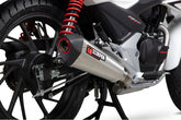 Honda CB 125 F (2017–2020) Scorpion Exhaust Serket Taper Full System - Brushed Stainless